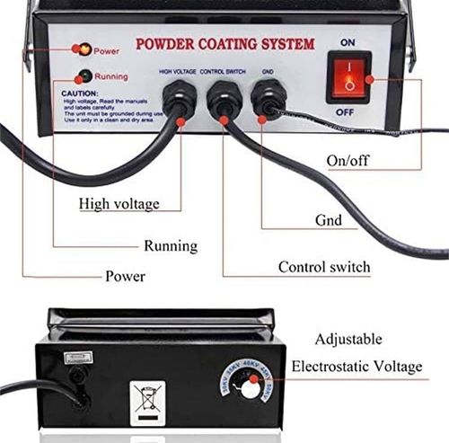 Portable Powder Coating System Paint Gun Electrostatic DIY Spraying Machine New — image 5