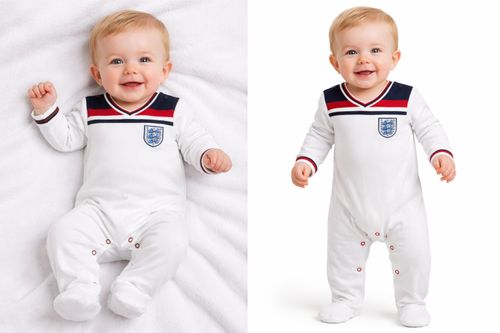 Official England Football Baby sleepsuit/babygrow All sizes Football World Cup — image 3