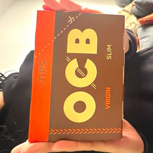 OCB Virgin Slim Rolling Papers with Tips/Filters, 32 pack (Full Box)
