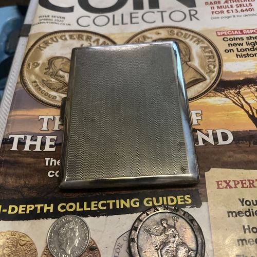 Vintage ART DECO SILVER PLATED CIGARETTE CASE  — image 3
