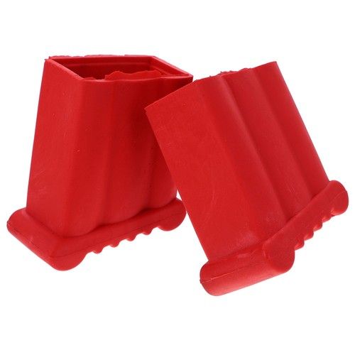 2Pcs Ladder Feet Pad Red Rubber Protective Durable Ladder Accessories