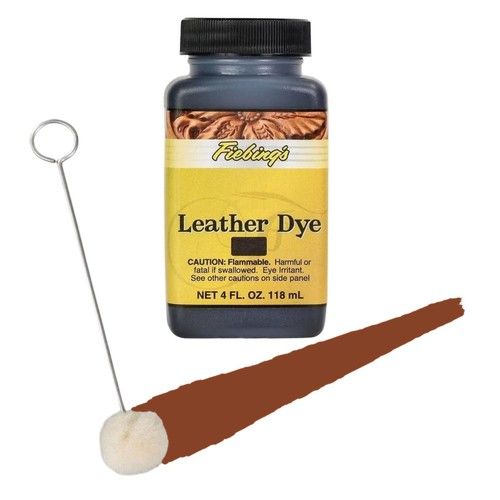 Fiebings Leather Dye Shoe Dye Smooth Leather Boots Bags Saddles Jackets 118ml