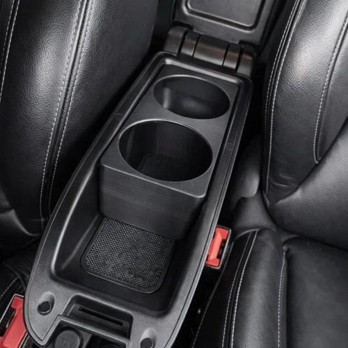 For Citroen DS3 Cup Holder Insert – Fits Full Size Centre Console Armrest Black — image 3