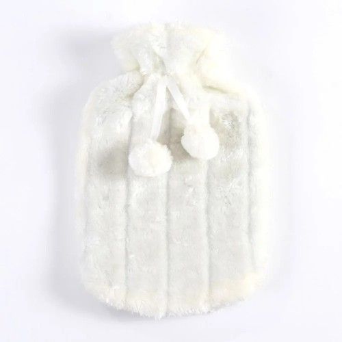 Hot Water Bottle Cover Only Fleece Luxury Soft Fluffy 2L Large Rubber Faux Fur