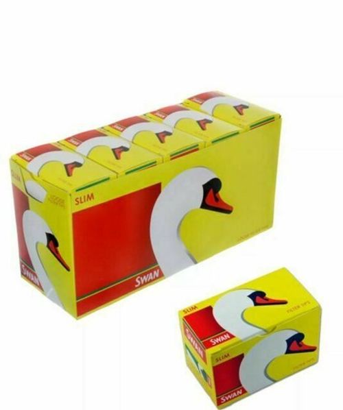 Swan Loose Slimline 6mm Cigarette Filter Tips. - 3 Boxes x 165 Filter Tips