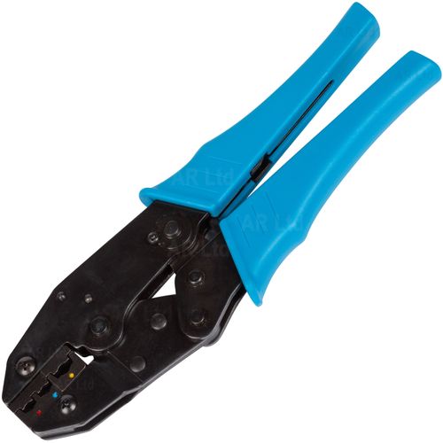Ratchet Crimping Plier Tool Crimp insulated wire cable Terminal Crimper — image 6