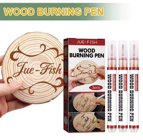 Chemical Wood Burning Pen Chemical Wood Burning Pen Marker DIY Scorch Marker 3pc