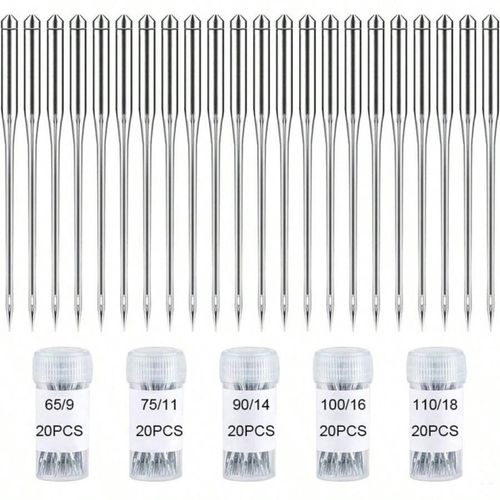 100pcs Heavy Duty Sewing Machine Needles Universal Assorted Sizes 65-110 UK — image 2