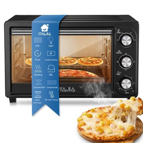 Mini Counter top Electric Cooker Freestanding Small Oven Hob Stand Alone Black