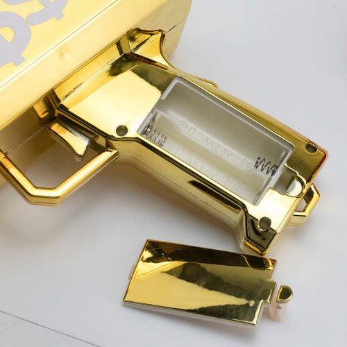 Money Gun GoldCannon Shoot Gun Toy Gift  Game UK Spray Gun + 100 Dollar Notes  — image 4