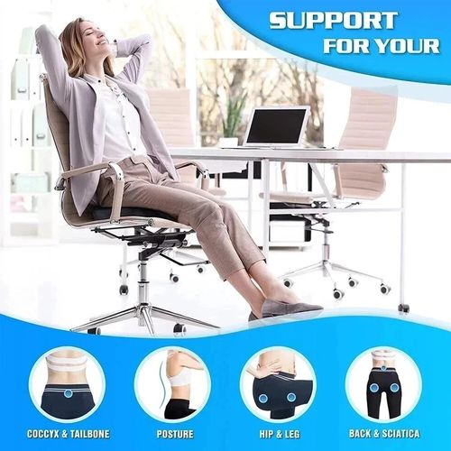 Memory Foam Coccyx Tailbone Hip Seat Cushion Pillow Non-Slip Washable Removable — image 4