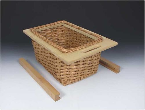 Wicker Basket Drawer Pull out With Handle For 400mm Cabinet, With Beech Runners — image 2