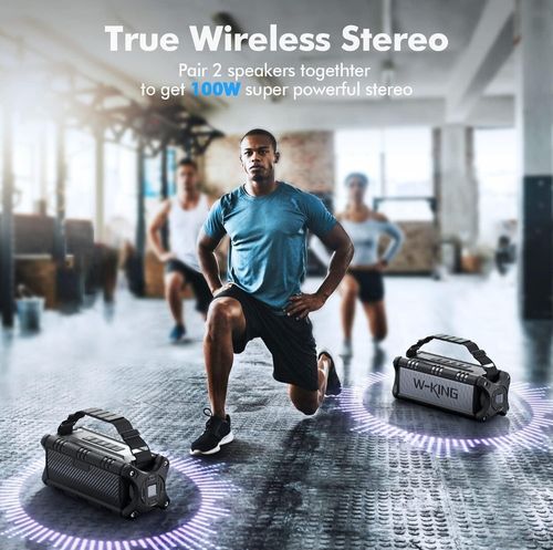 W-KING 50W (70W Peak) Bluetooth Speaker, Portable Wireless Speakers Waterproof — image 3