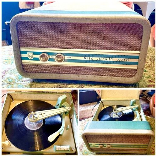 Vintage Original PHILIPS DJ vinyl Record Player Fully Serviced EX Working order!