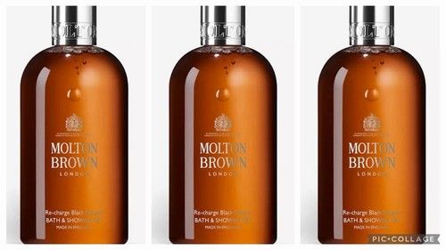 3x Molton Brown Re-Rcharge Black Pepper Bath & Shower Gel 300ml 