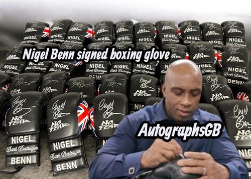 Nigel Benn Signed Boxing Glove — image 2