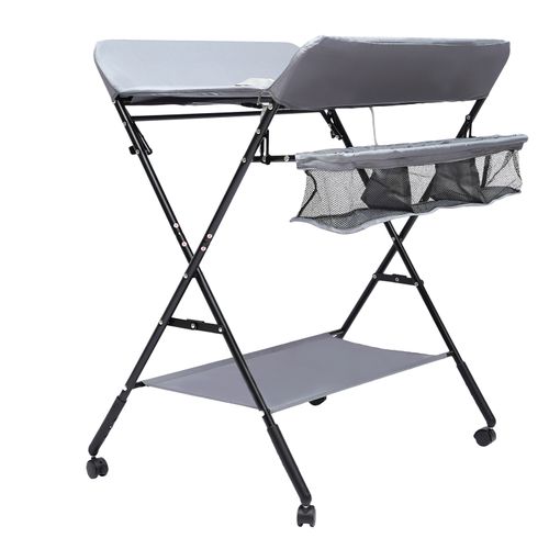 Baby Changing Table Portable Folding Diaper Station infant Nursery Gray New — image 13