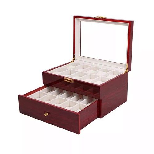 Watch Display Storage Box Jewelry Collection Case Organizer Holder Wooden Gifts