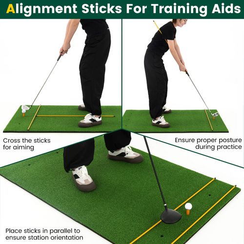 Golf Hitting Mat Artificial Turf Mat Indoor Outdoor Golf Practice Grass Mat — image 8