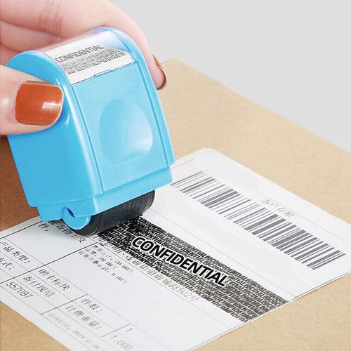 4Pcs/Set ID Theft Protection Stamp Security Data Defender Protect Privacy Roller — image 6