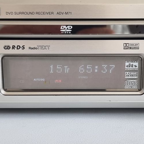 Denon ADV-M71 DVD Surround Receiver CD MP3 WMA No Remote Control Tested Working  — image 3