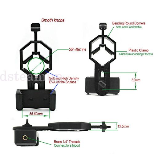 UK Universal Phone Telescope Mount Adapter Monoculars Binoculars Holder Bracket — image 2