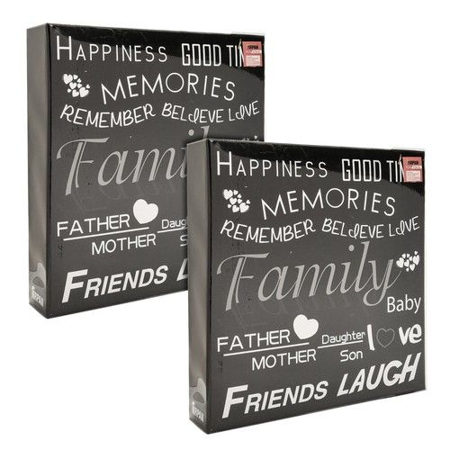 ARPAN XL Self-Adhesive Photo Album 3-Ring Binder 20 Sheets 40 Sides - Pack of 2