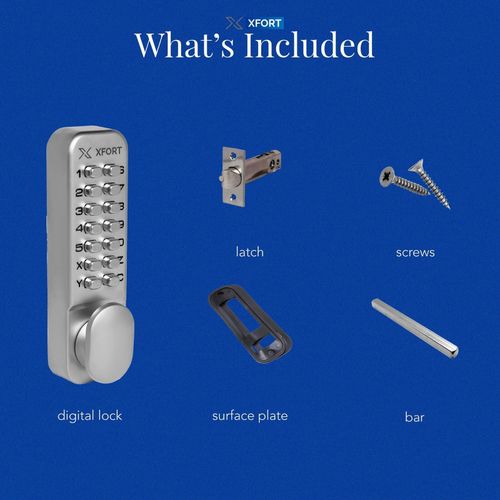 XFORT Digital Door Lock – Keyless Push-Button Code Entry for Internal & External — image 4