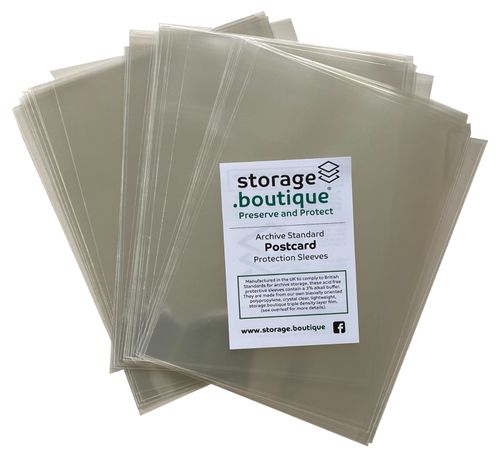 POSTCARD Protection Sleeves, ARCHIVE STANDARD, Crystal Clear, Acid Free, 50 — image 2