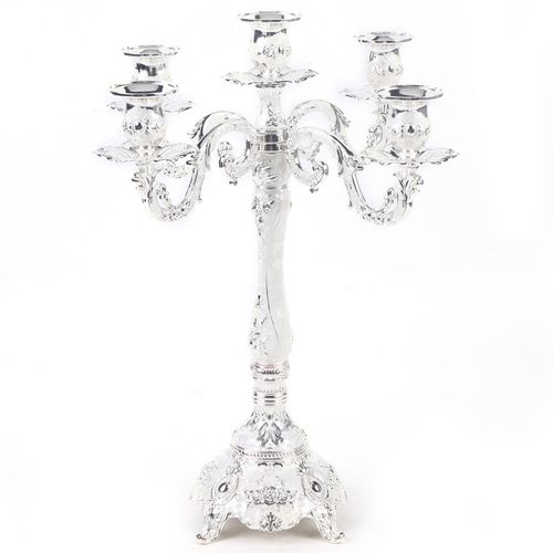 Candelabra Candle Holders 5 Arm Metal Candlestick Stand For Candles — image 4