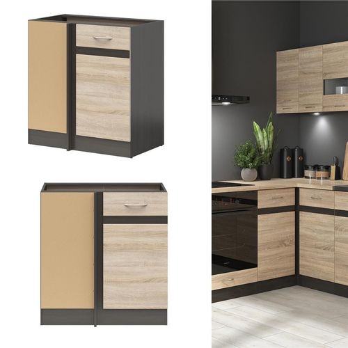 Corner Kitchen Cabinet Left Set Complete Fitted 9 Units Sonoma Oak Wenge Junona — image 13