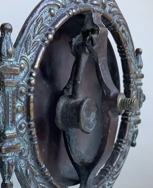 Antique Victorian Brass Desk Hotel Shop Counter Bell — image 6