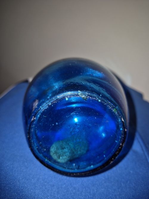 Blue Glass Bubble Genie Bottle 17" DF — image 7