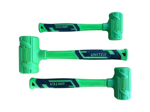 3pc Rubber Dead Blow Hammers, Hammer 1lb 2lb 3lb Set — image 2