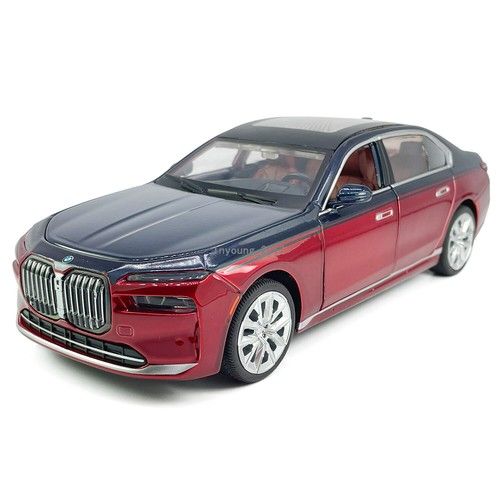 1:24 BMW i7 G70 EV Model Car Metal Diecast Toy Cars Toys for Boys Kids Gifts Red