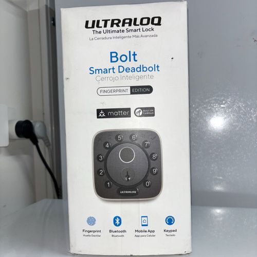 ULTRALOQ: Bolt Fingerprint Smart Deadbolt Matter Thread - Bluetooth Keypad Lock — image 1