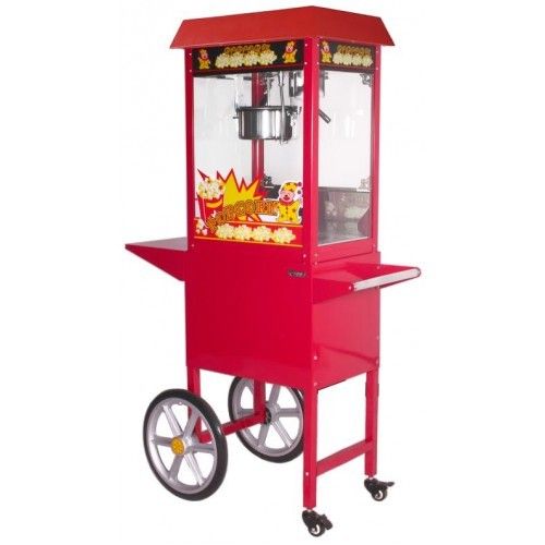 Popcorn Maker Retro Machine And Cart + 2kg Popcorn Seeds