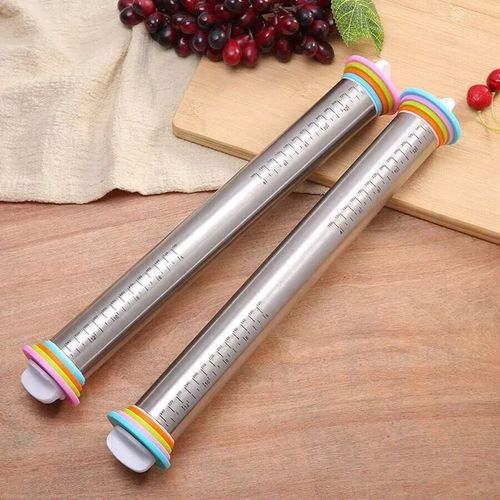 1pc Stainless Steel Adjustable Rolling Pin Thickness Ring Non Stick FrenchStyle) — image 4