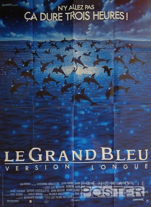 THE BIG BLUE - BESSON / RENO / DOLPHIN / DIVING - ORIGINAL FRENCH MOVIE POSTER