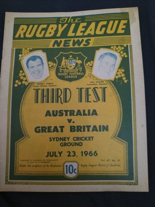 AUSTRALIA V GREAT BRITAIN 3RD TEST MATCH @ SYDNEY 23RD JULY 1966 ASHES