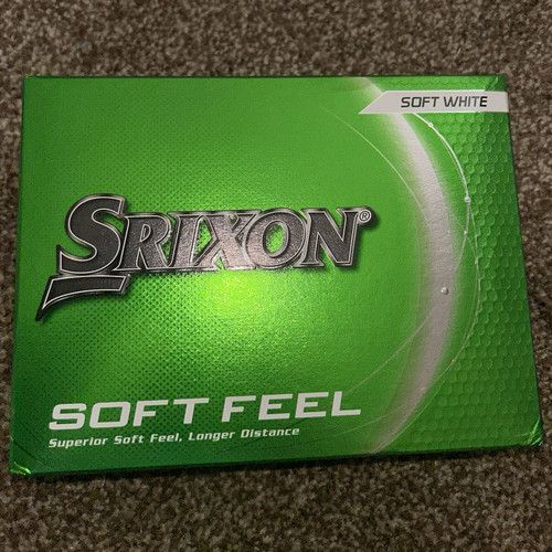 Srixon Soft Feel White Golf Balls 12 Pack Distance Tour Preferred