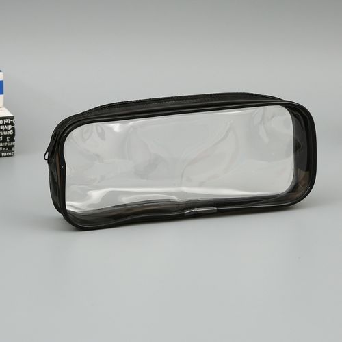 Soft Plastic Transparent Pencil Case Student Pvc Clear Pen Bag Transparent Bag — image 1