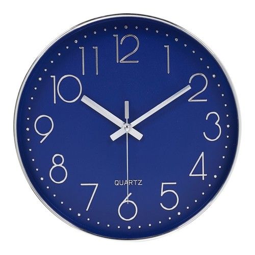 12" Round Wall Clock Silent Non Ticking Clocks for Living Room Bedroom Kitchen