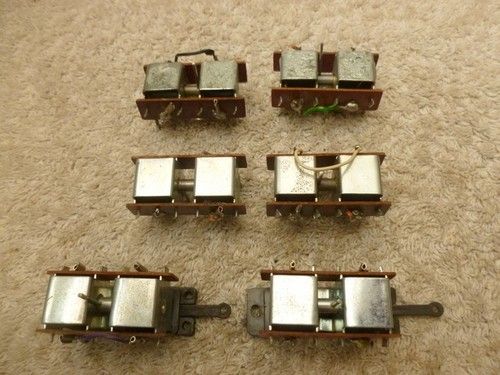 Peco PL-10 Point motors x 6 with 2 x PL-12 Adapter bases Working order motor