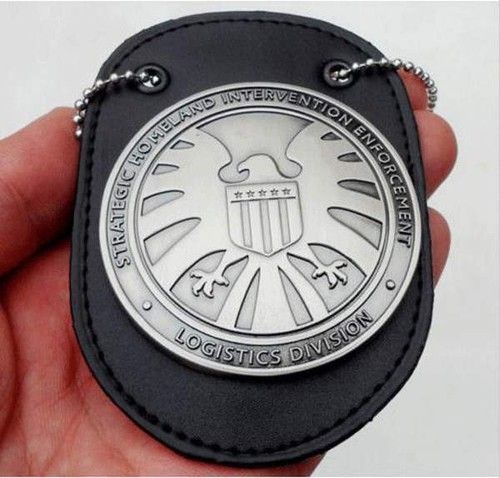 Agents of shield S.H.I.E.L.D. Metal SHIELD Badge Pin & Badge Holder REPRO – US08