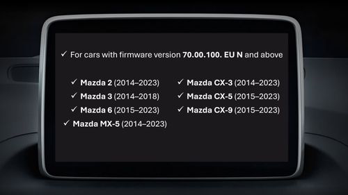 Mazda Firmware Update 74.00.324 EU N – Full Support, CarPlay/Android Auto — image 5