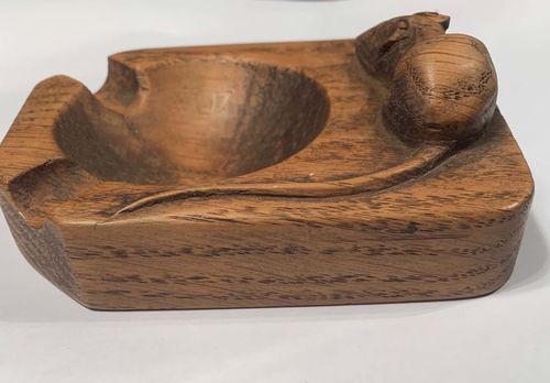Robert (Mouseman) Thompson original oak ashtray — image 6