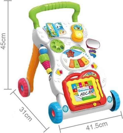 Baby Walker First Steps 2in1 Activity Musical Toys Car Children's Music Walker — image 2