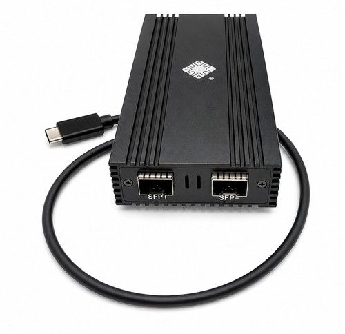USB4 to Dual 10Gb SFP+ Fibre Network Adapter Thunderbolt 3/4/5 2-Port 10Gb