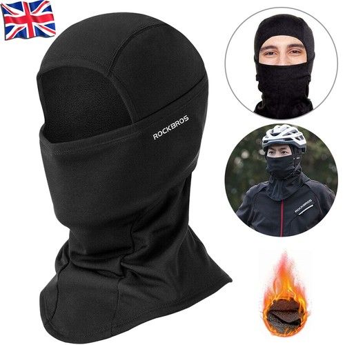 RockBros Balaclava Full Face Ski Mask Windproof Thermal Winter Fleece Mask UK